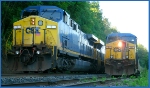 CSX 1 (Spirit of West Viriginia) and CSX 122